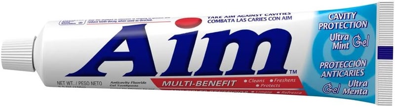 Aim Cavity Protection Anticavity Fluoride Toothpaste, Ultra Mint Gel, 6 Oz (Pack of 6) - Image 2